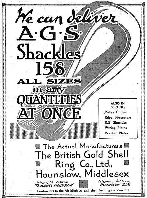 British Gold Shell Ring - AGS Shackles 158                       