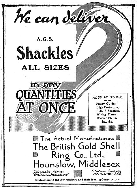 British Gold Shell Ring - AGS Shackles                           