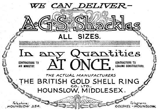 British Gold Shell Ring - AGS Shackles                           