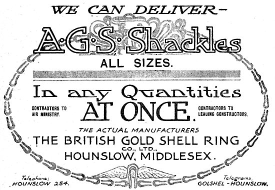 British Gold Shell Ring - AGS Shackles                           
