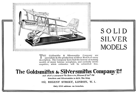 The Goldsmiths and Silversmiths Company Aircraft Display Models  