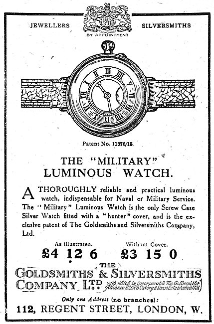 The Goldsmiths and Silversmiths Company Military Watch           