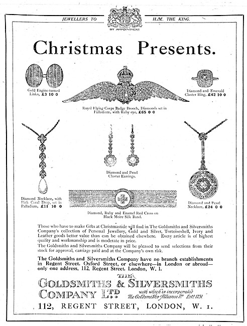 The Goldsmiths and Silversmiths Company Presents For Aviators    