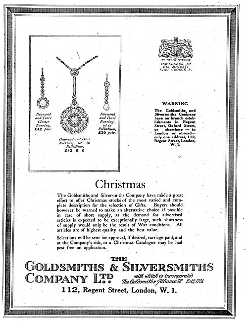 The Goldsmiths and Silversmiths Company Presents For Aviators    