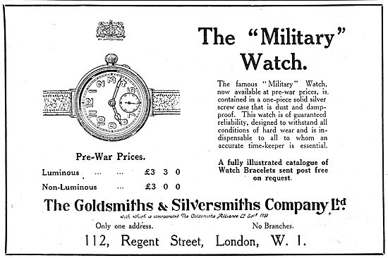 The Goldsmiths and Silversmiths Company - Military Watch         