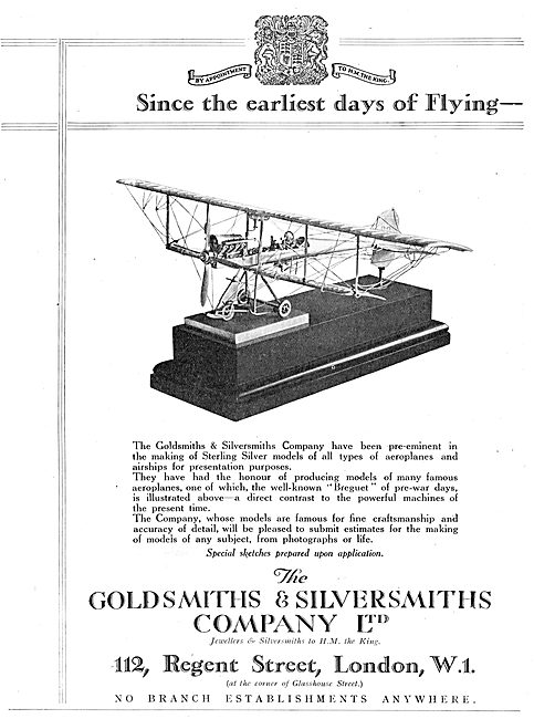The Goldsmiths and Silversmiths Company Presents For Aviators    