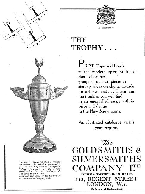 The Goldsmiths and Silversmiths Company Aviation Trophies        