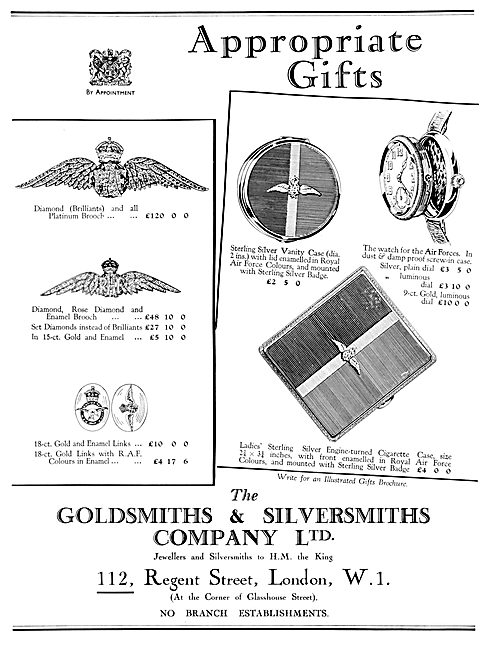 The Goldsmiths and Silversmiths Company Gifts For Aviators       
