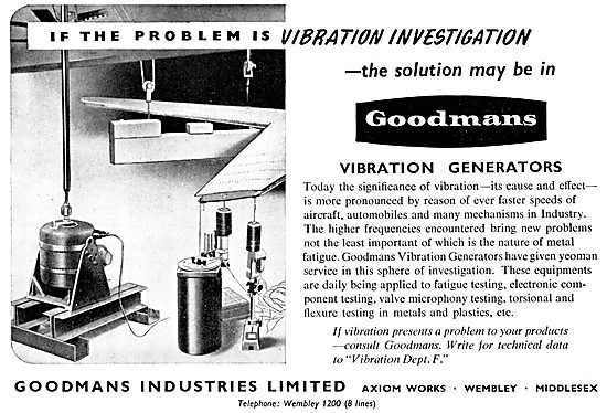 Goodmans Vibration Generators & Test Equipment                   