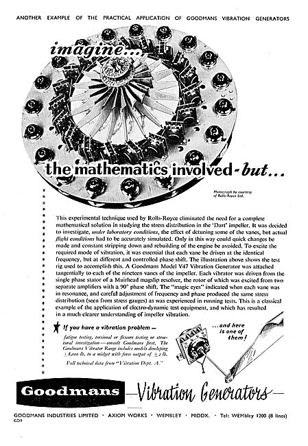 Goodmans Aero Engine Vibration Measurement Equipment             
