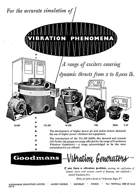 Goodmans Vibration Generators & Test Equipment                   