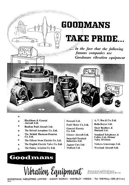 Goodmans Vibration Generators & Test Equipment                   