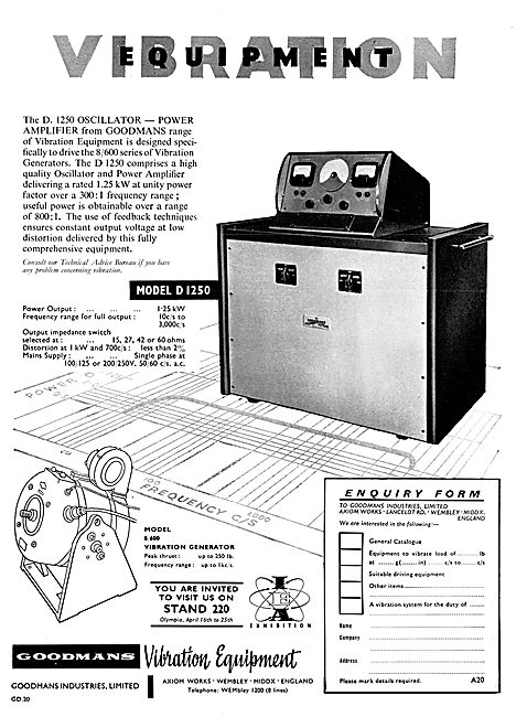 Goodmans Vibration Equipment                                     