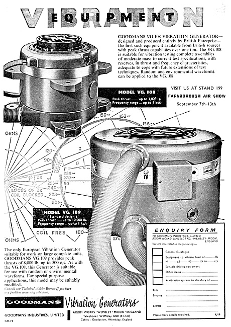 Goodmans Vibration Generators & Test Equipment                   