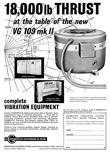 Goodmans Vibration Generators & Test Equipment                   