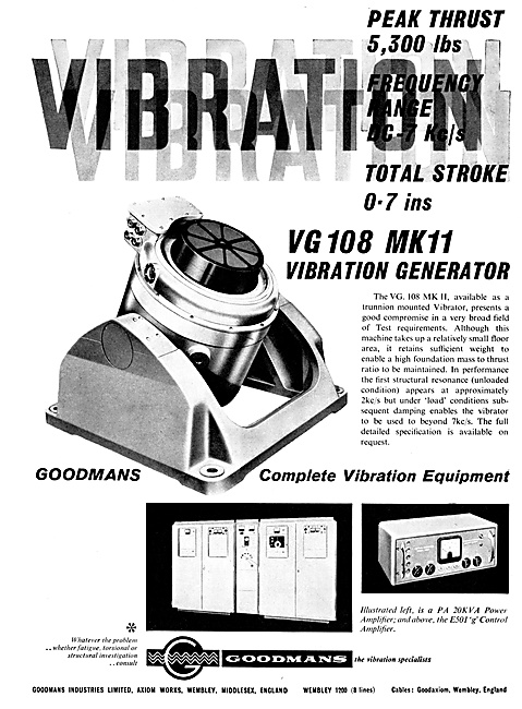 Goodmans Vibration Generators & Test Equipment                   