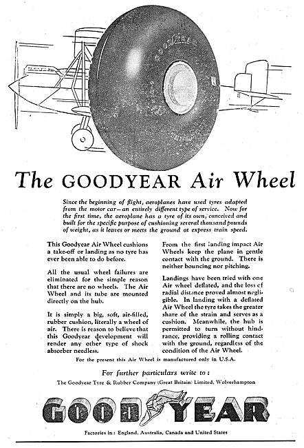 Goodyear Aircraft Wheels & Tyres                                 