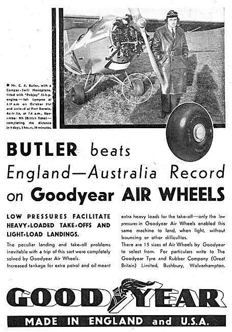 Goodyear Aircraft Wheels & Tyres                                 