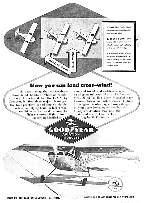 Goodyear Aviation Products - Goodyear Cross-Wind Landing Wheels  