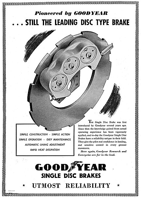 Goodyear Single Disc Brakes For Aircraft                         