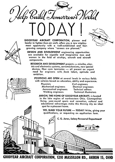 Goodyear Recruitment Advert 1953                                 