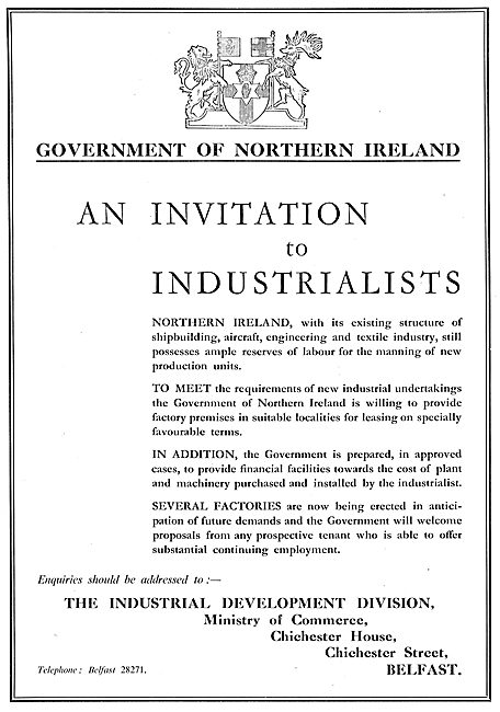 Government Of Northern Ireland - Industrial Opportunities        