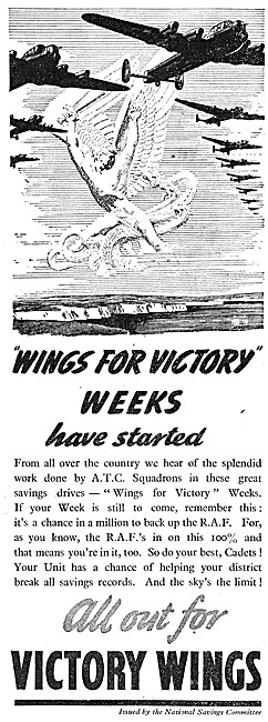 National Savings Committee - Savings Stamps - Wings For Victory  