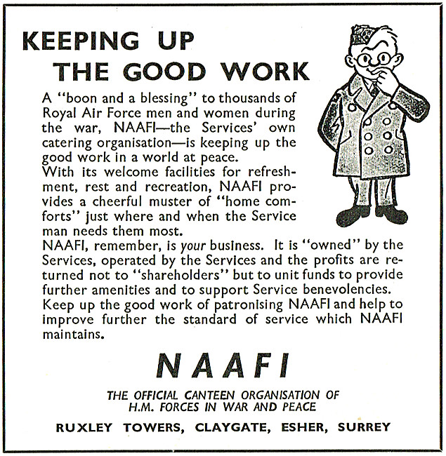 NAAFI 1947 Advert                                                