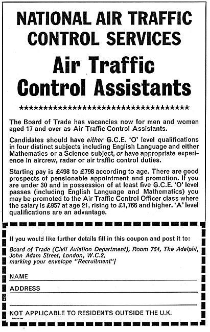 Board Of Trade: National Air Traffic Services For ATC Assistants 