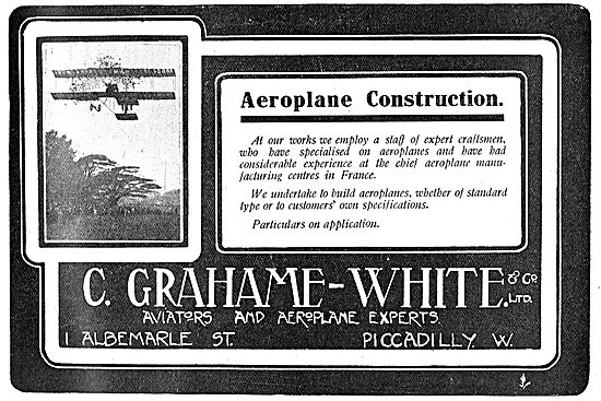 C.Grahame-White & Co Ltd Aeroplane Construction                  