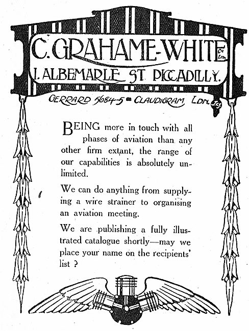 Grahame-White's Can Supply Anything To Do With Aviation          