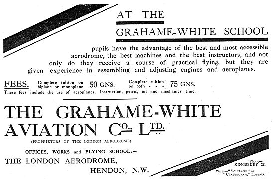 Grahame-White Flying School Hendon                               