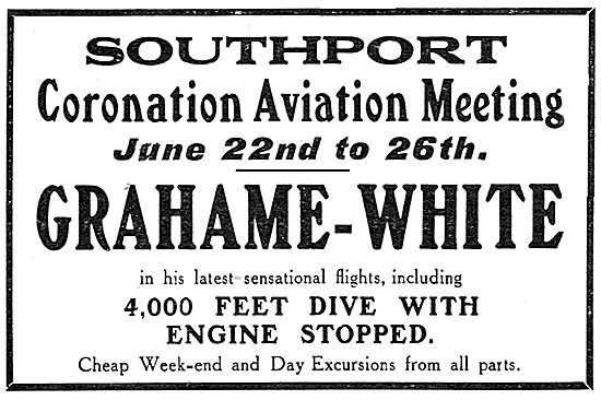 Grahame-White Southport Coronation Aviation Meeting 1911         