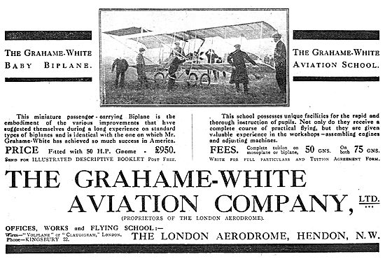 Grahame-White Baby Biplane                                       