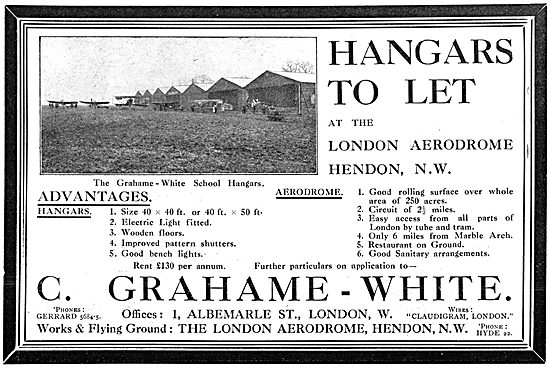 Claude Grahame-White & Co - London Aerodrome Hendon              