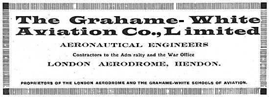 Grahame-White Aeronautical Engineering 1916                      