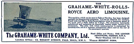 The Grahame-White-Rolls-Royce Aero Limousine                     