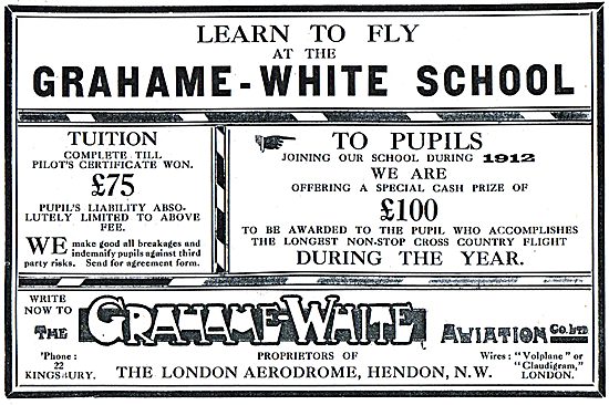 Tution For The Pilots Certificate £75 At The Grahame-White School