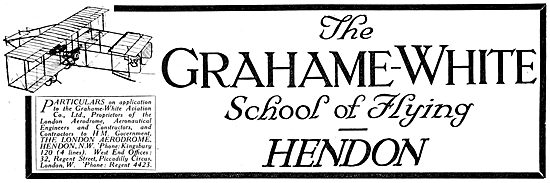 Grahame-White School Of Flying Hendon - WW1 1916                 