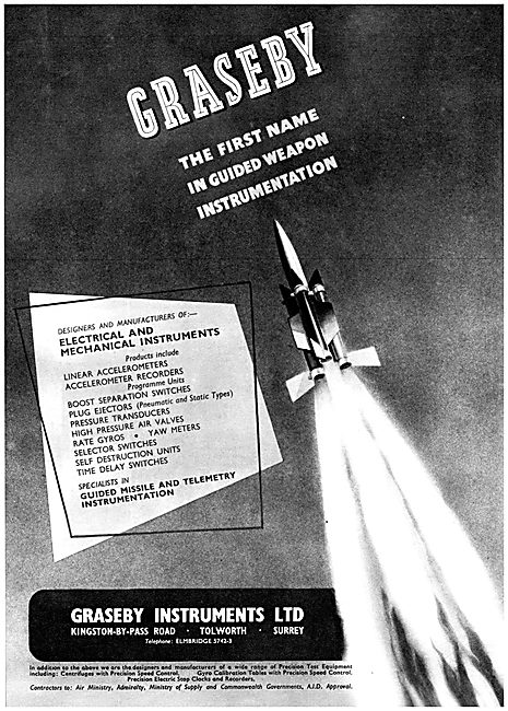 Graseby Instruments For Guided Missiles & Telemetry              
