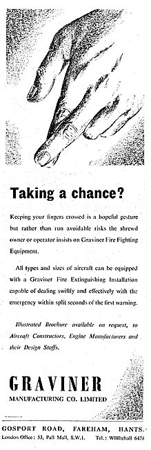 Graviner Fire Fighting Equipment For Aircraft                    