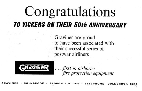 Graviner Congratulate Vickers On Their Golden Jubilee            