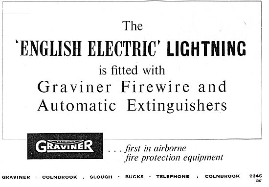 The English Electric Lightning Is Fitted With Graviner Firewire  