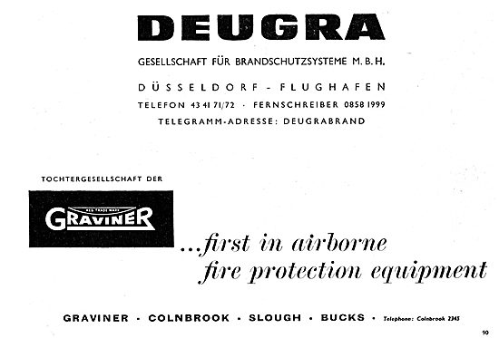 Graviner Duegra. First In Airborne Fire Protection Equipment     