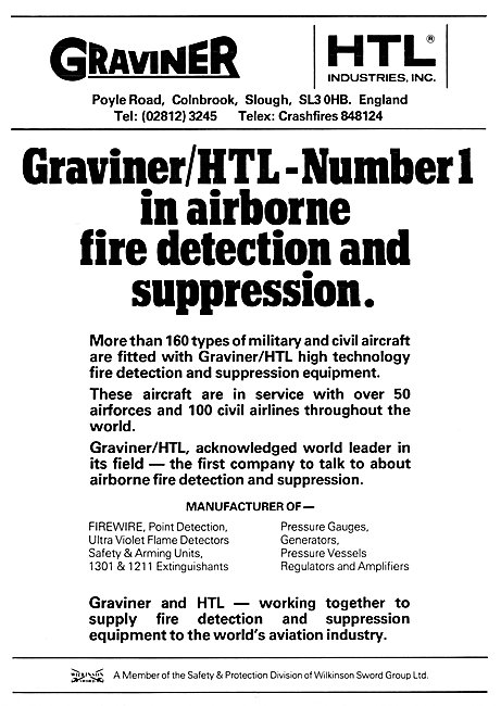 Graviner Airborne Fire Detection & Suppression Systems           