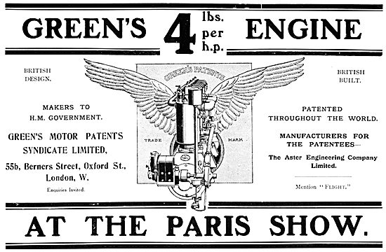 Greens Aeroplane Engines                                         