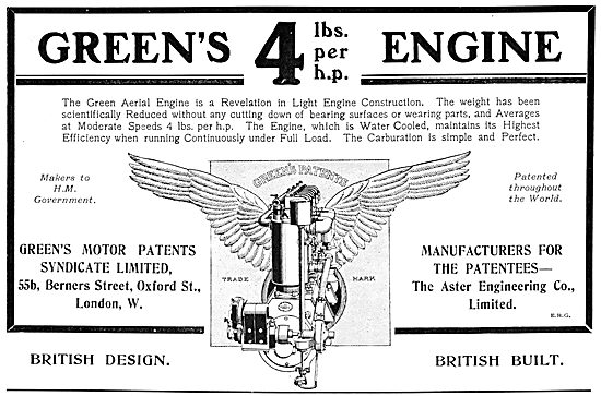 Greens Aeroplane Engines                                         