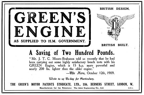 Greens Aeroplane Engines                                         