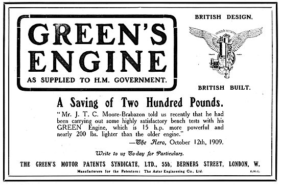 Greens Aeroplane Engines                                         