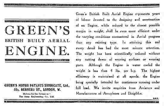 Green's British Built Aerial Engine                              